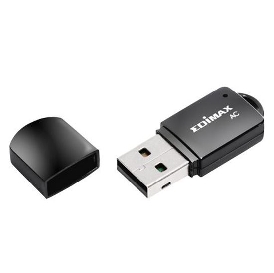 EDIMAX AC600 Wireless Dual-Band Mini USB Adapter. Compact Lightweight, Sleek and Portable. Wi-Fi Protected Setup (WPS) Button. Easy setup wizard. 