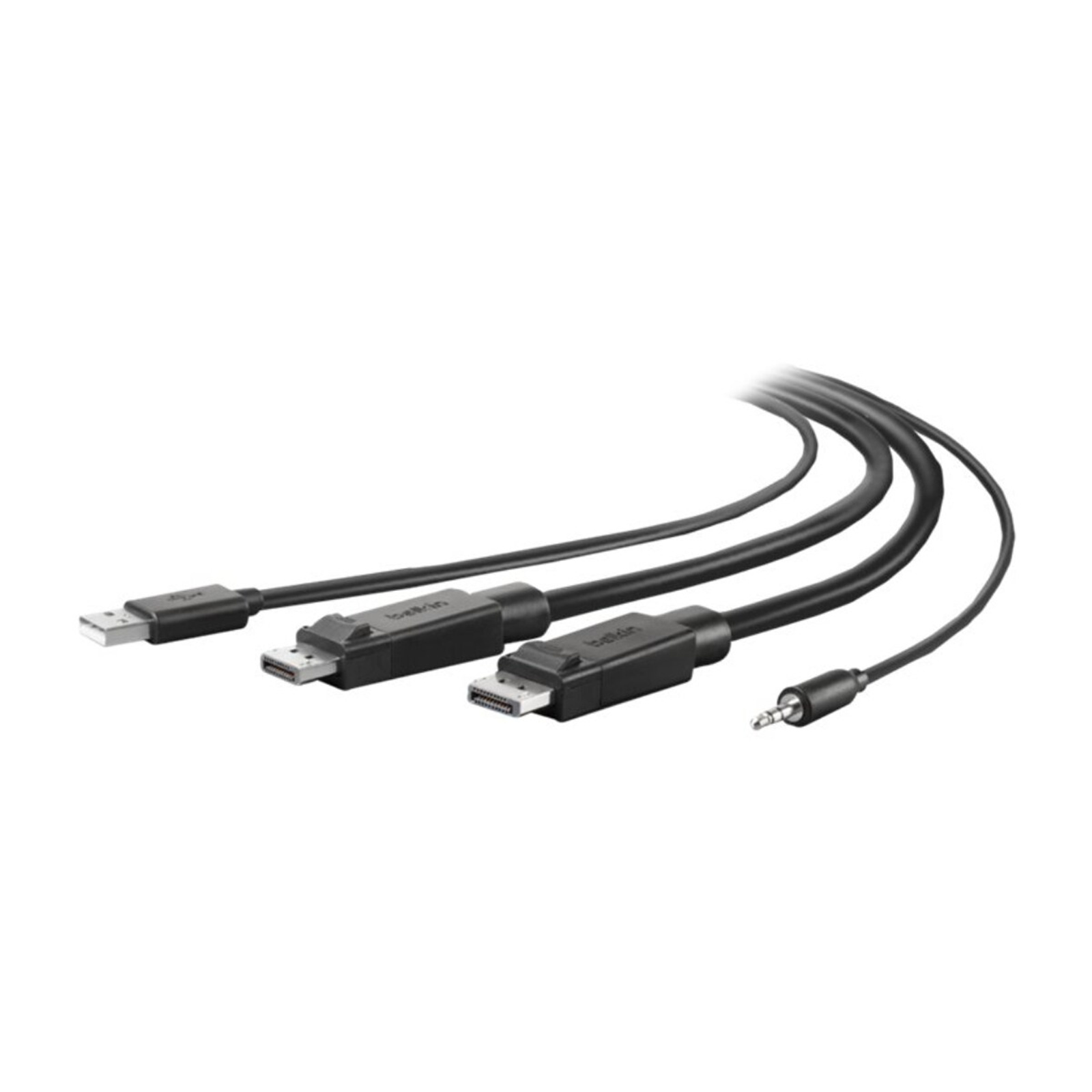 DUAL DISPLAY PORT/USB/AUDIO 6FT KVM CBL