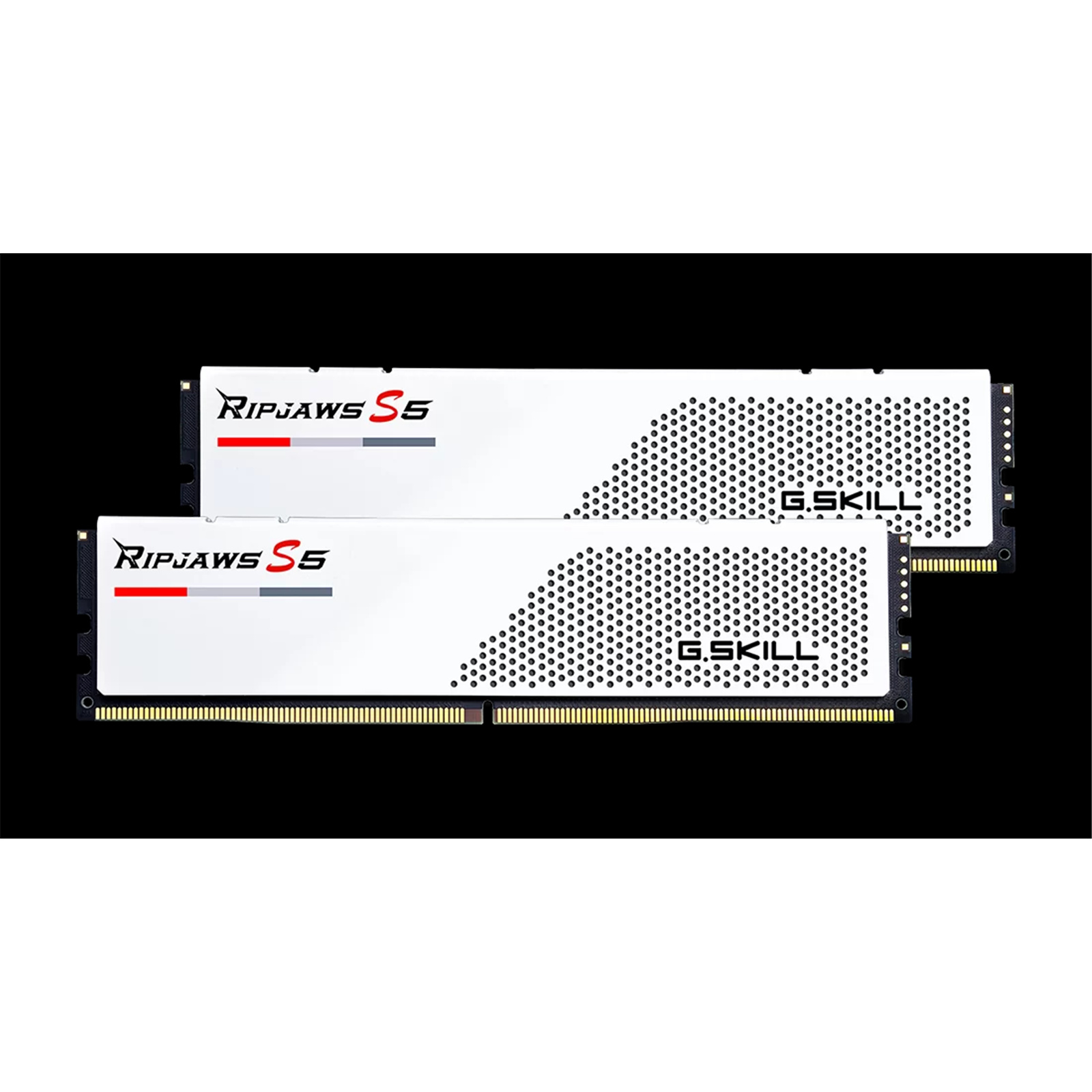 G.SKILL Ripjaws S5 32GB DDR5 Desktop RAM Kit - White 2x 16GB - 5200Mhz - CL36 - 1.2V - 36-36-36-83 - F5-5200J3636C16GX2-RS5K