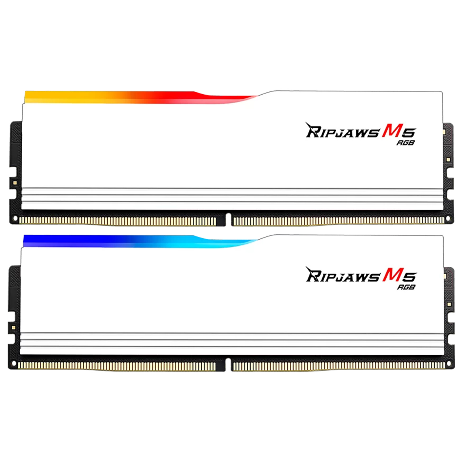 G.SKILL Ripjaws M5 RGB 32GB DDR5 Desktop RAM Kit - White 2x 16GB - 5600Mhz - CL30 - 1.25V - 30-36-36-89 - F5-5600J3036D16GX2-RM5RW