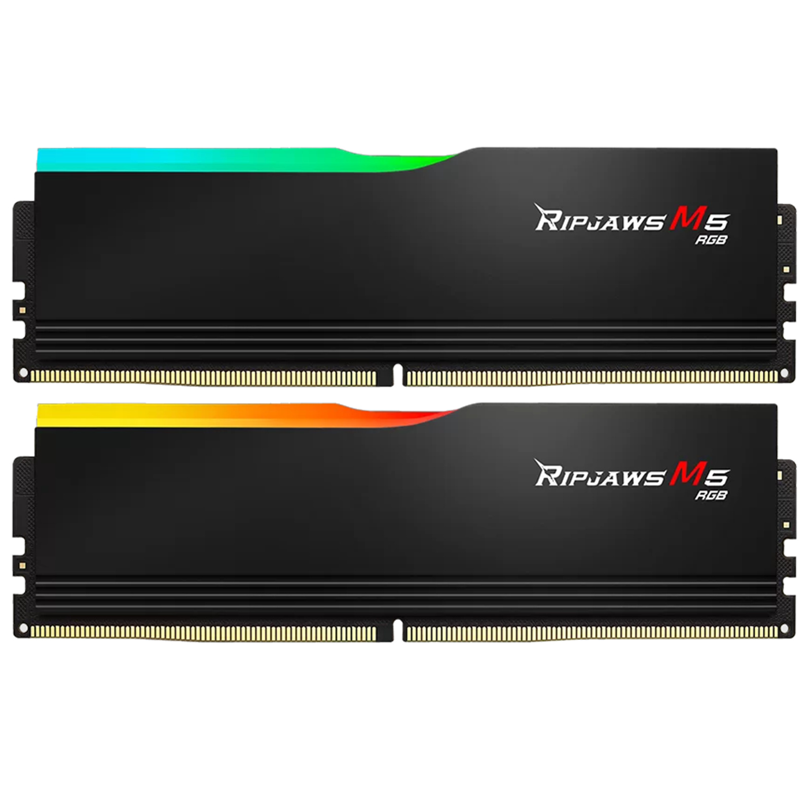 G.SKILL Ripjaws M5 RGB 32GB 6000Mhz DDR5 Desktop RAM Kit - Black 2x 16GB - 6000Mhz - CL30 - 1.35V - 30-40-40-96 - F5-6000J3040F16GX2-RM5RK