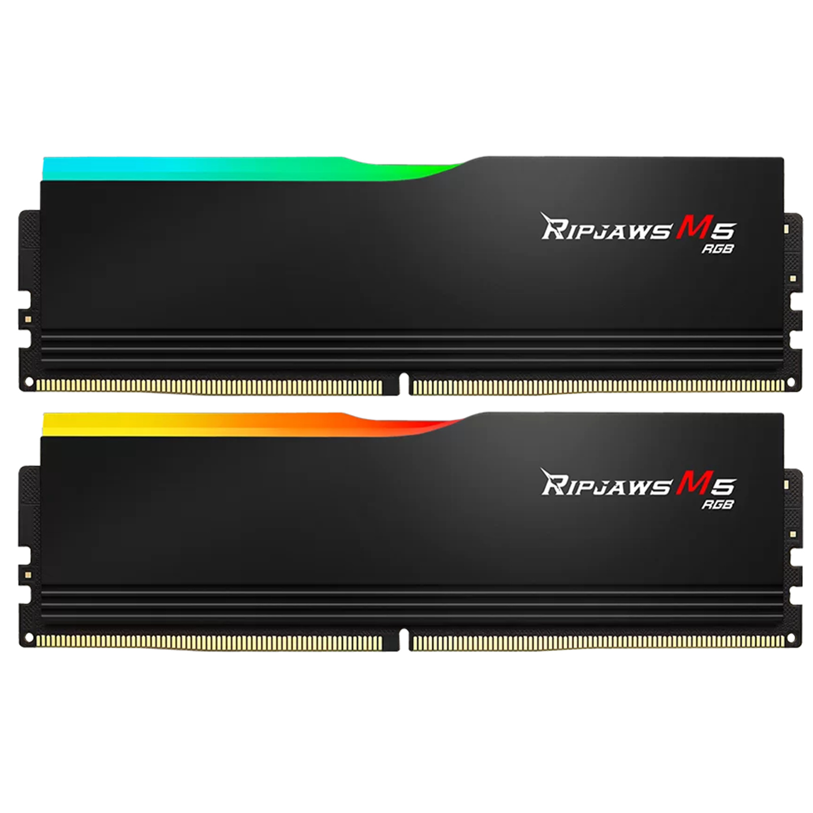 G.SKILL Ripjaws M5 RGB 64GB 6000Mhz DDR5 Desktop RAM Kit - Black 2x 32GB - 6000Mhz - CL30 - 1.4V - 30-40-40-96 - F5-6000J3040G32GX2-RM5RK