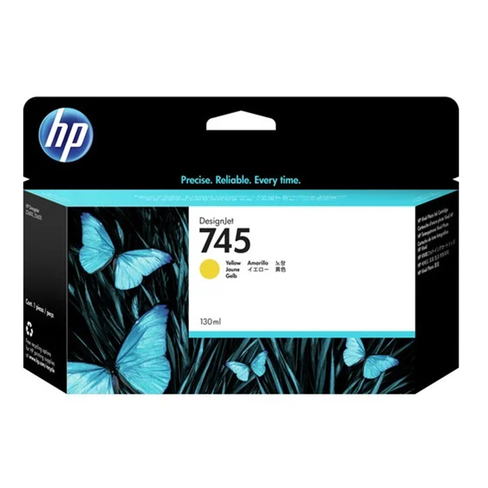 HP #745 130ml Yel Ink F9J96A