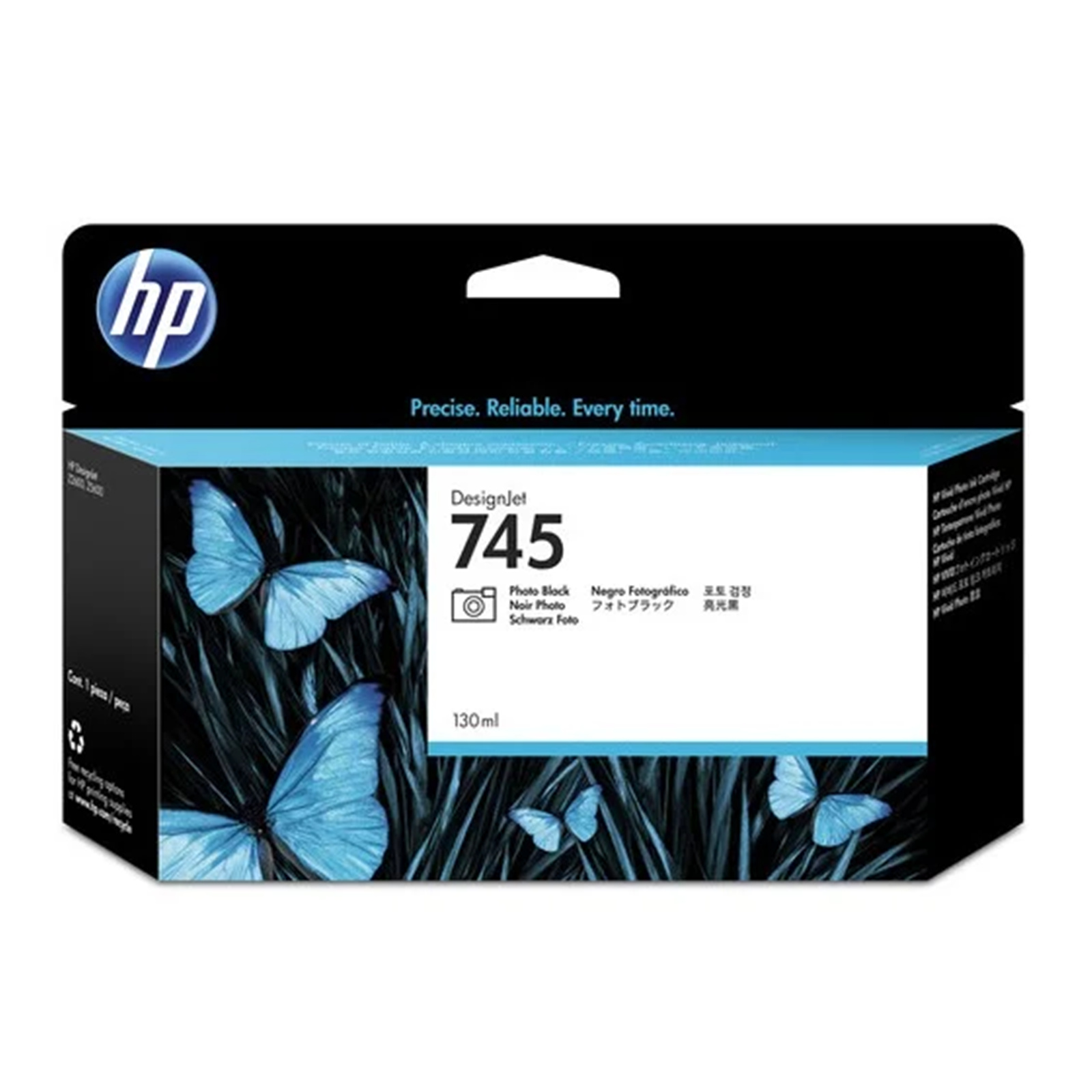 HP #745 130ml PhBlk Ink F9J98A