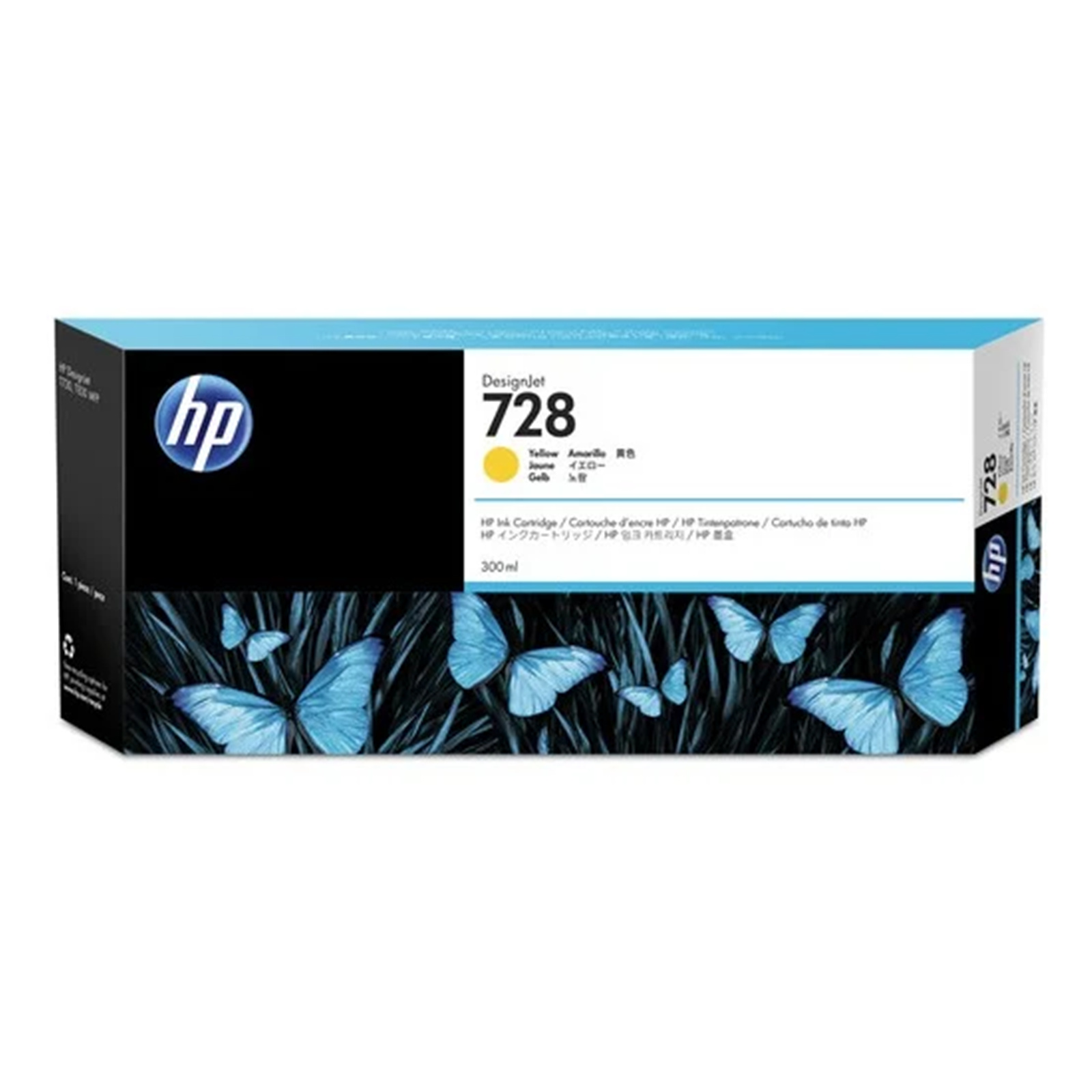 HP #728 300ml Yellw Ink F9K15A