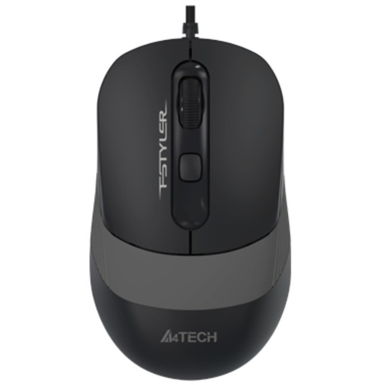 A4Tech Fstyler 1600DPI USB Wired Optical Mouse, 1600 DPI 3-Level Adjustable,  4-Way Wheel,          