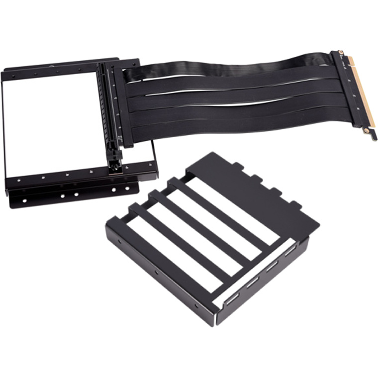 Lian Li PCI-E 4.0 Riser Card + PCI-E Slot Back Panel  for  O11 Series, allows you to vertically     