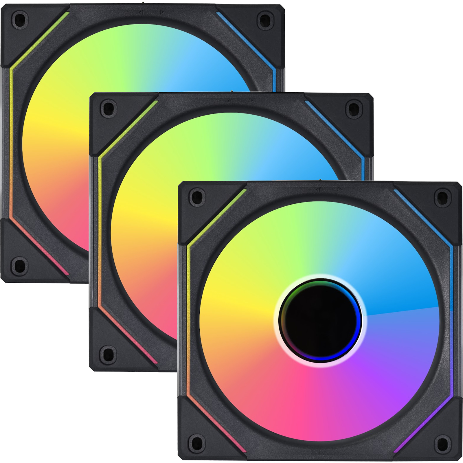 Lian Li UNI FAN SL Infinity Digital Addressable RGB 120 Fan 3 pack with controller Black