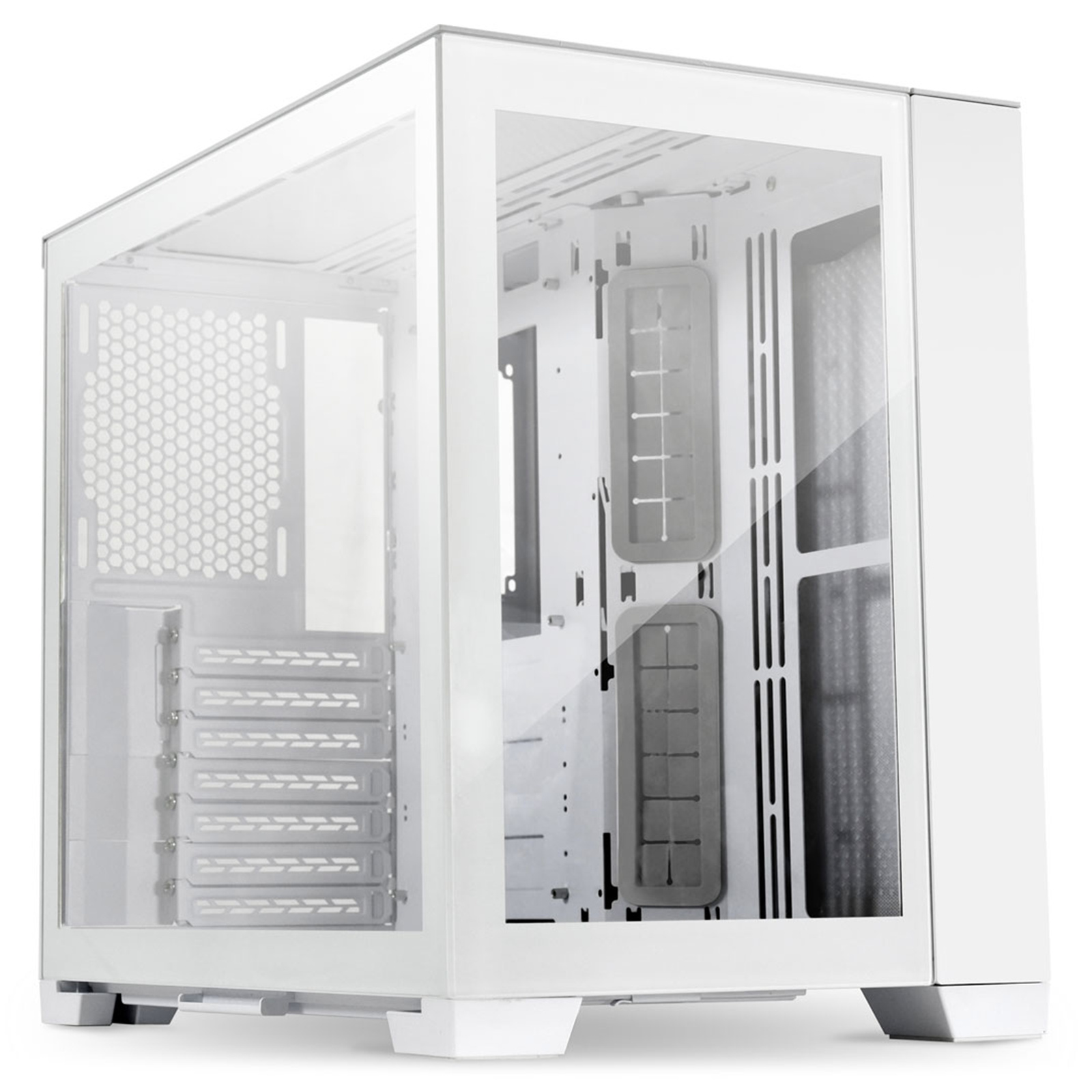 Lian Li O11 MINI Snow Edition ATX MidTower Gaming Case Tempered Glass, with CPU Cooler Supports Upto