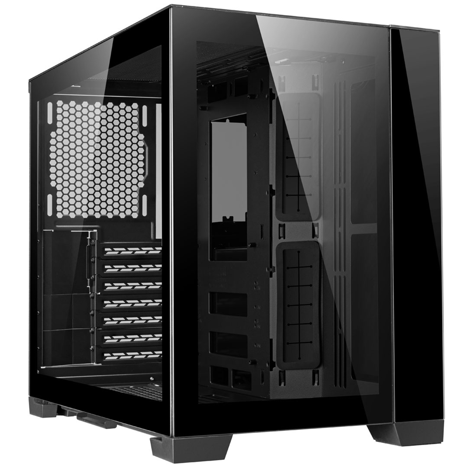 Lian Li O11 MINI Black ATX MidTower Gaming Case Tempered Glass, Support ATX/mATX/ITX, with CPU      