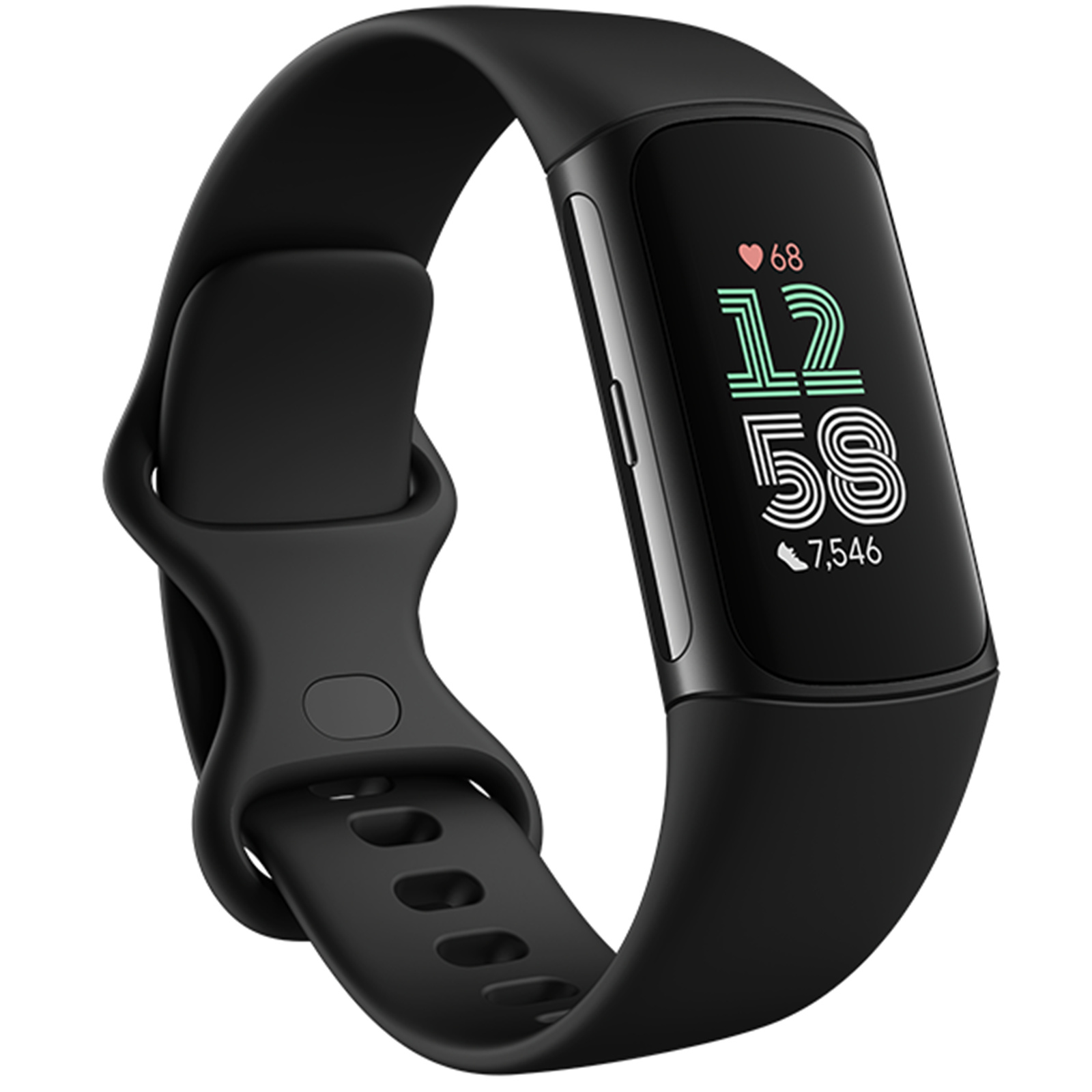 Fitbit Charge 6 Fitness Tracker - Black / Black Google Maps - Google Wallet - Up to 7 Day Battery Life - Built-in GPS - Heart Blood Oxygen & Sleep Tracking - ECG