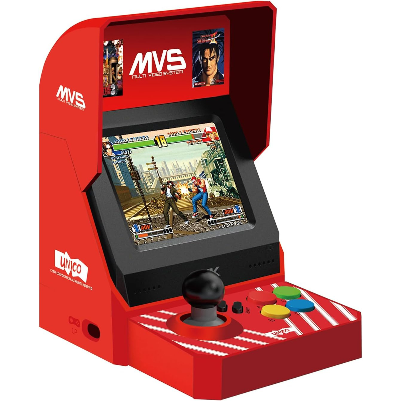 Unico MVS Mini Arcade Game Console Official SNK Licensed Includes 45 NEOGEO / Retro Games 3.5