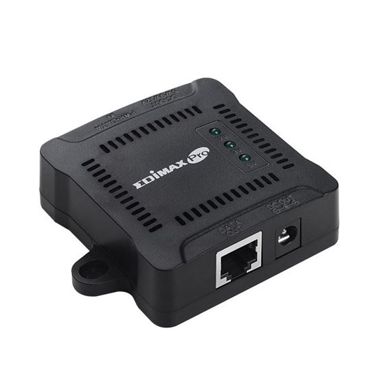 EDIMAX Gigabit PoE+ Splitter. Adjustable output power 5, 9,12VDC.    