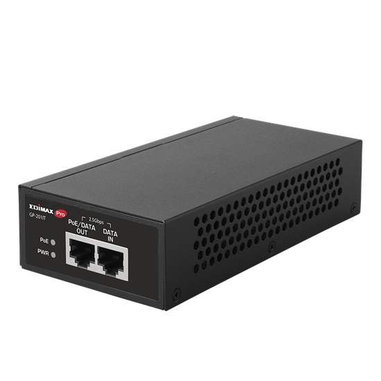 EDIMAX IEEE 802.3at 2.5 Gigabit PoE+ Injector 30W. Provides Power & Data up to 100m. Easy Pulg & Play Desktop or Wall-mount Installation. Built-in PoE Short Circuit.