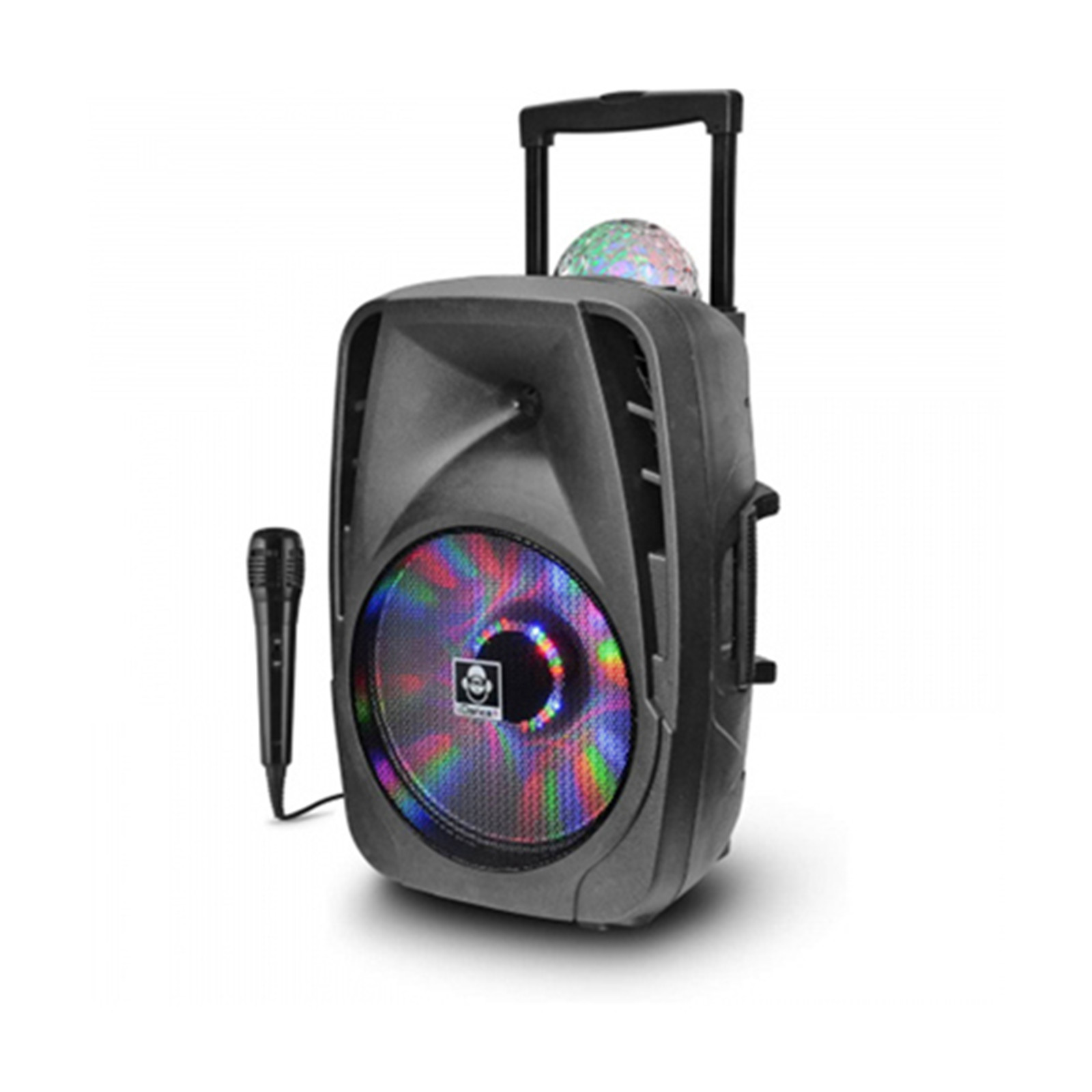 IDANCE GROOVE-426 BLUETOOTH TROLLEY SPEAKER WITH MIC 500W Max output, Disco ball, front mounted RGB 