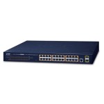 Planet GS-4210-24P2S, IPv4, 24-Port Managed 802.3at POE+ Gigabit Ethernet Switch + 2-Port 100/1000X SFP (300W)