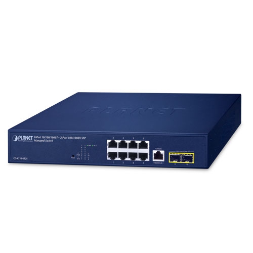 PLANET GS-4210-8T2S 8-Port 10/100/1000T + 2-Port 100/1000X SFP Managed Switch