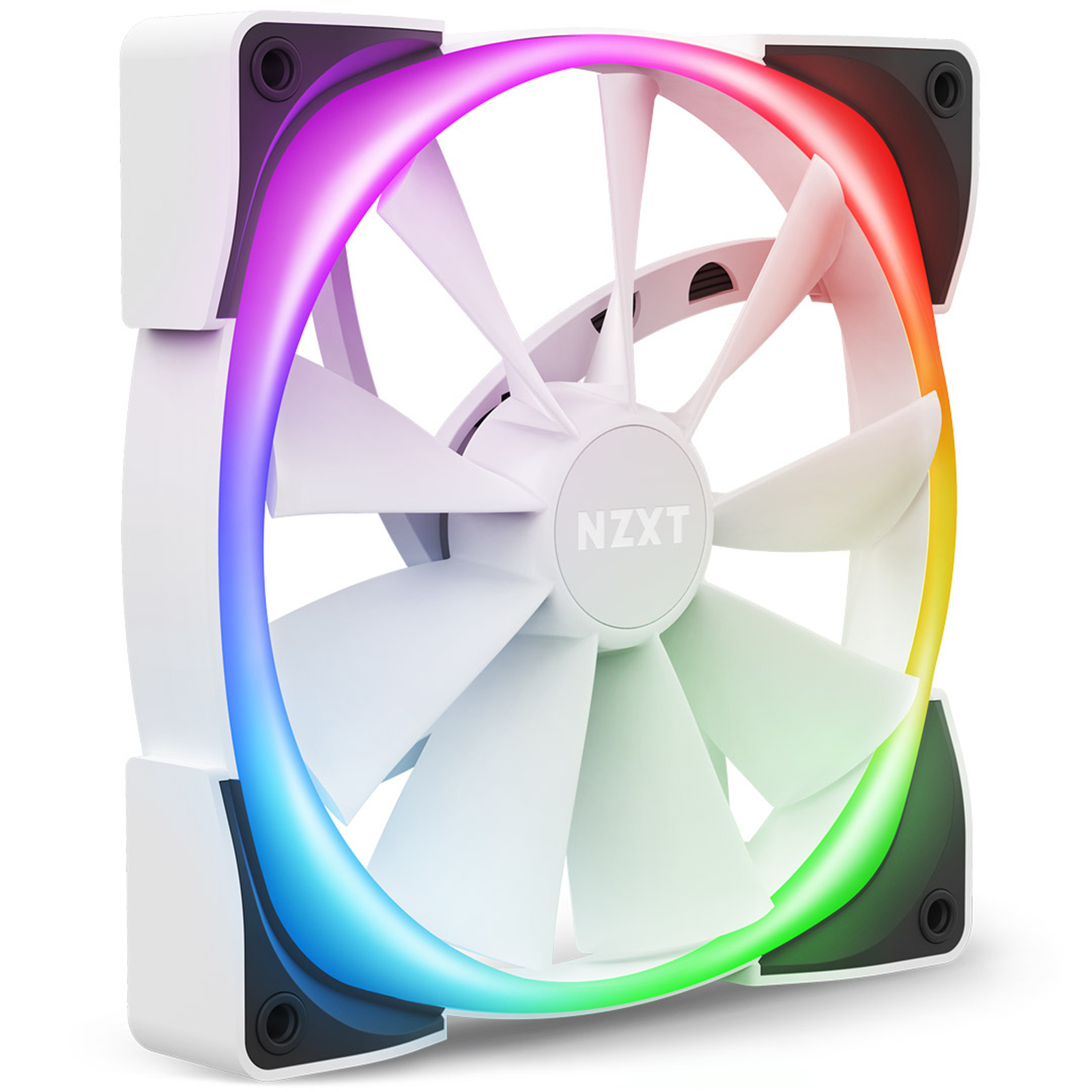 NZXT Aer 140 RGB 2 White 140mm Single Case Fan. RGB PWMRequires HUE 2 Lighting Controller