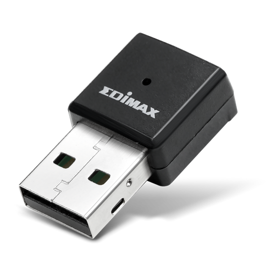 EDIMAX Industrial AC650 Wi-Fi 5 Dual-Band USB Adapter. Maximum data transfer rate up to 433Mbps (5GHz) & 200Mbps (2.4GHz). Operating temp ranges from -20C to 75C for Extreme Environments.