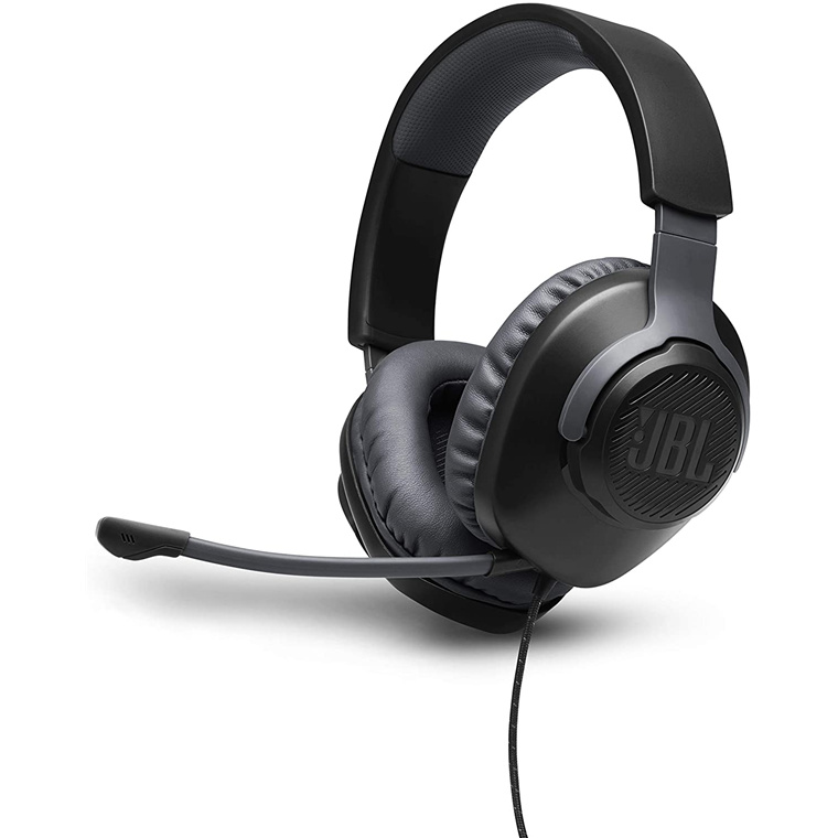 JBL QUANTUM 100 Gaming Headset - Multi-Platform, Wired, Detachable Mic                              