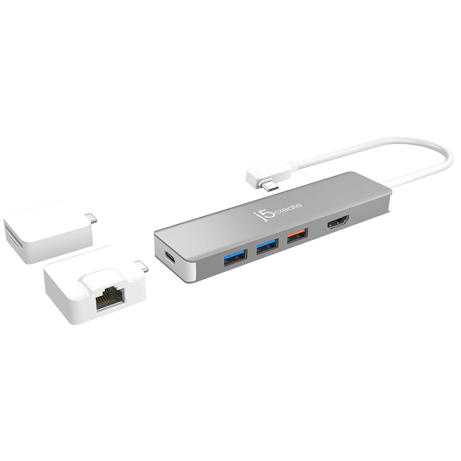 J5create USB-C 3.1 Gen.2 100W Power Delivery Modular Mini Docking Station, 1x 4K HDMI, 3x USB3.1    