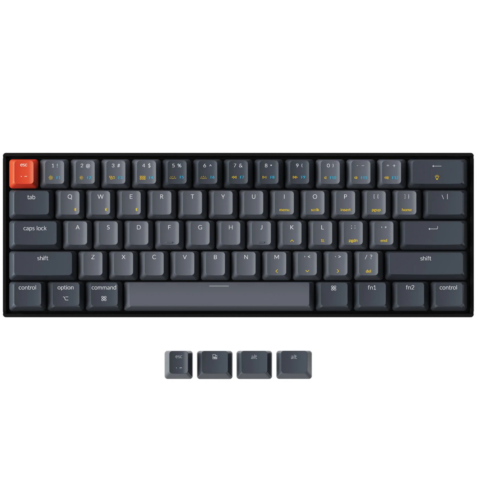 Keychron K12  61 Key RGB Backlight Aluminum Mechanical Keyboard Brown Switch