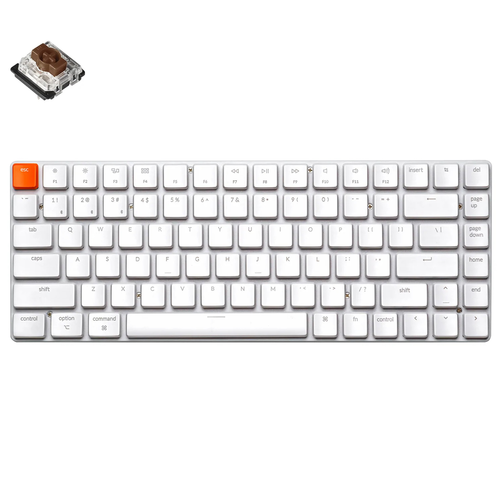 Keychron K3 84 Key Low Profile Gateron Mechanical Switch Keyboard RGB Brown