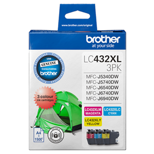 Brother 432 C,M,Y Pack