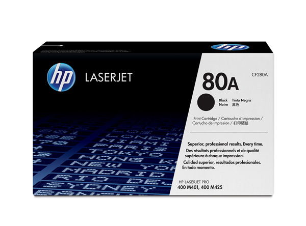 HP 80A Black LaserJet Toner Cartridge-M401/M425 series