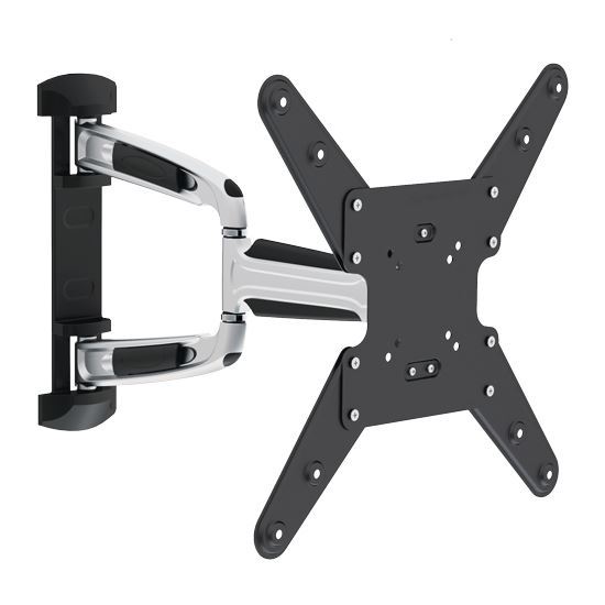 BRATECK 23''-55'' Full motion TV wall mount bracket. Extend, tilt and swivel. VESA Support up to: 400x400 Max load: 35kg. Max arm extension - 514mm. Curved Display Compatible. 