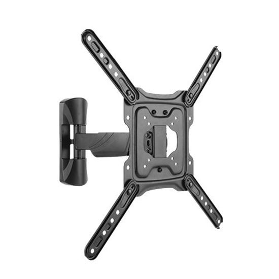 BRATECK 23''-55'' Full motion TV wall mount bracket. Extend, tilt and swivel. VESA Support up to: 400x400 Max load: 35kg. Profile: 49-305mm. Hidden cable management. Colour: Black.