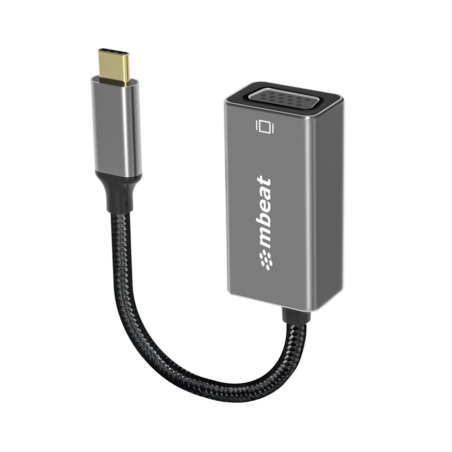 mbeat Tough Link USB-C to VGA Adapter - Space Grey (20pc)