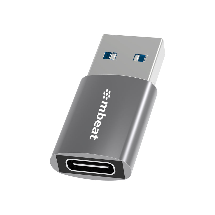 mbeat Tough Link USB 3.0 (Male) to USB-C (Female) Adapter - Space Grey 