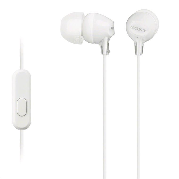 Sony MDREX15APW In Ear Headphone w/Smart Phone Control White