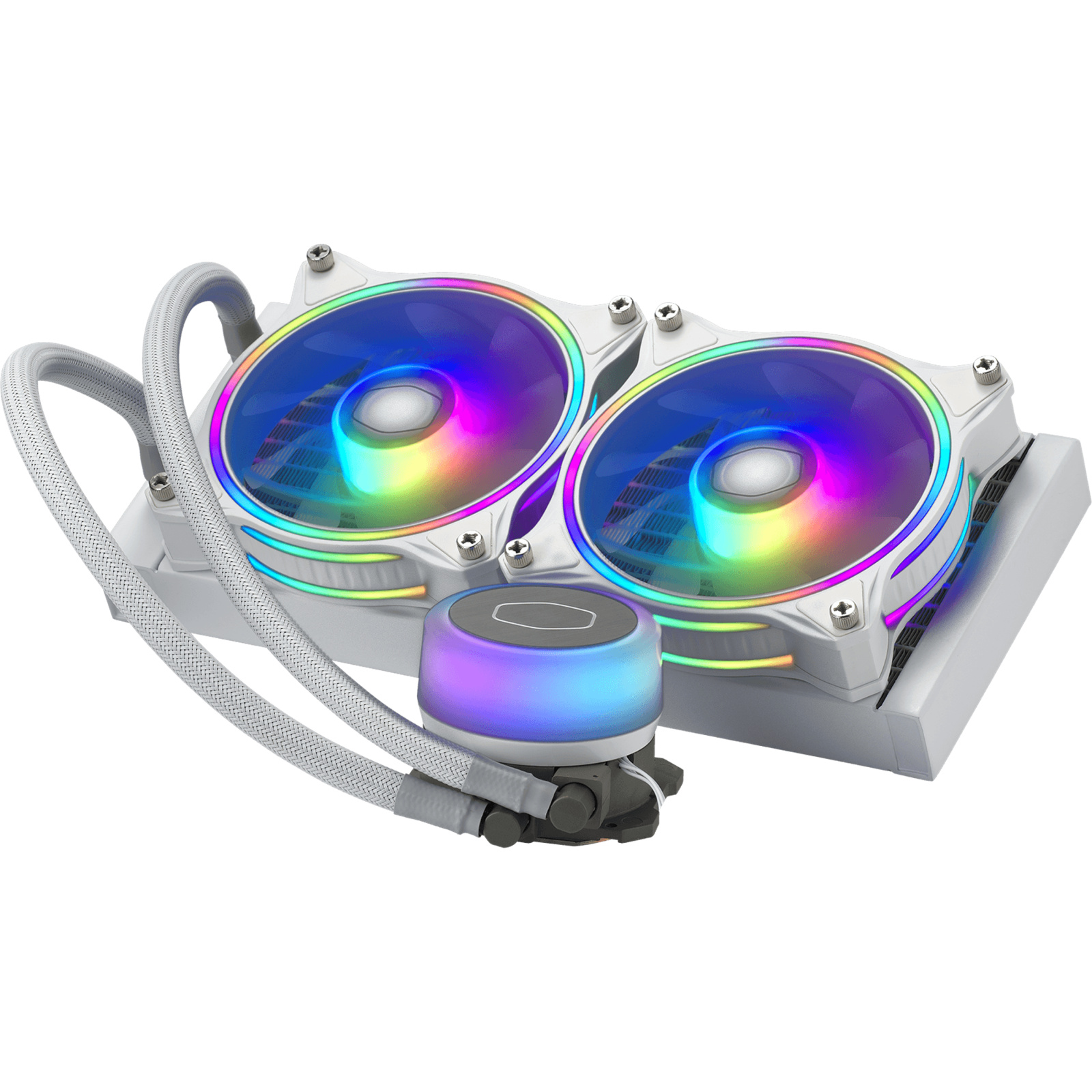 Cooler Master MasterLiquid ML240P ILLUSION White All in One Watercooling Optimized Dual Chamber     