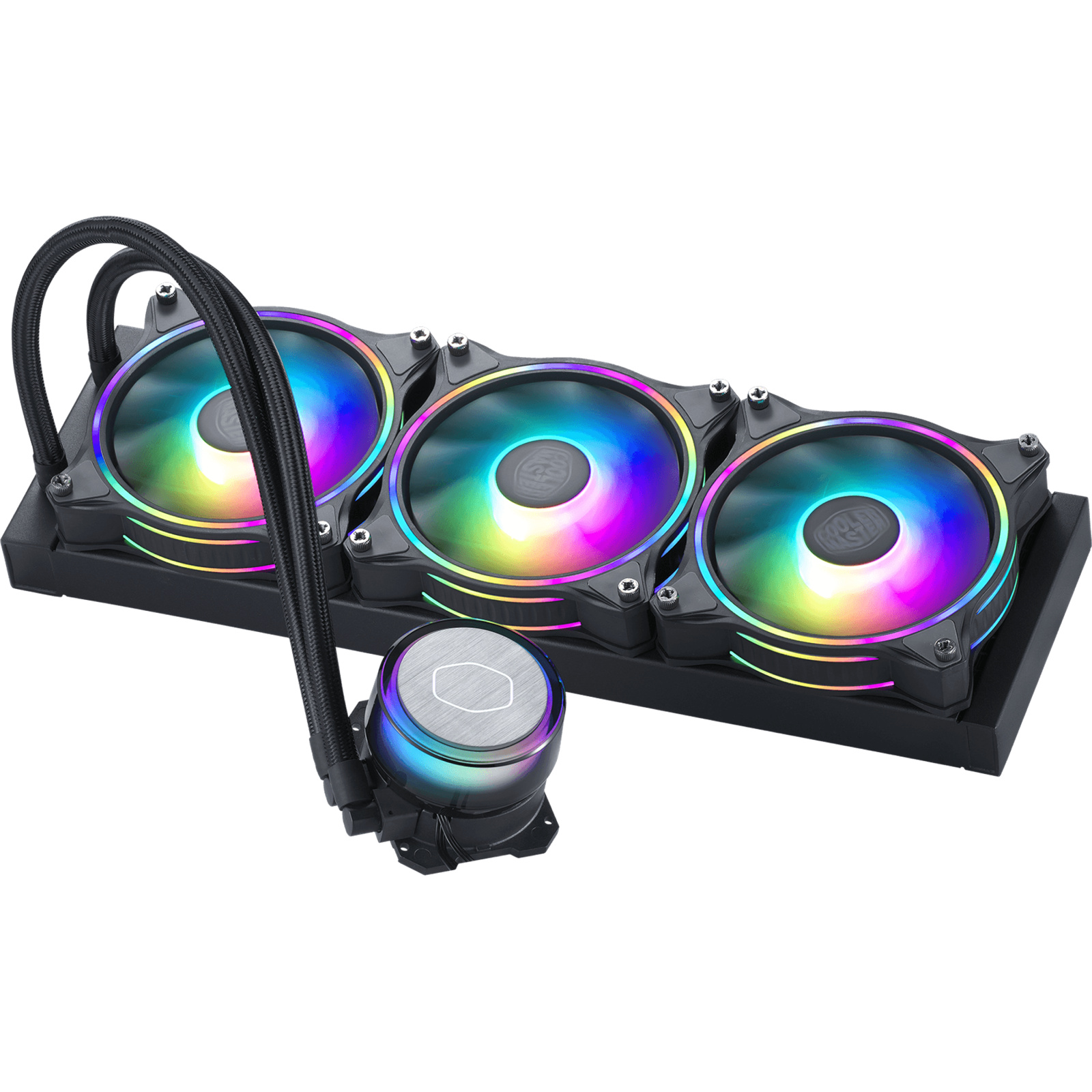 Cooler Master MasterLiquid ML360P ILLUSION All in One Watercooling Optimized Dual Chamber Pump, 3X  