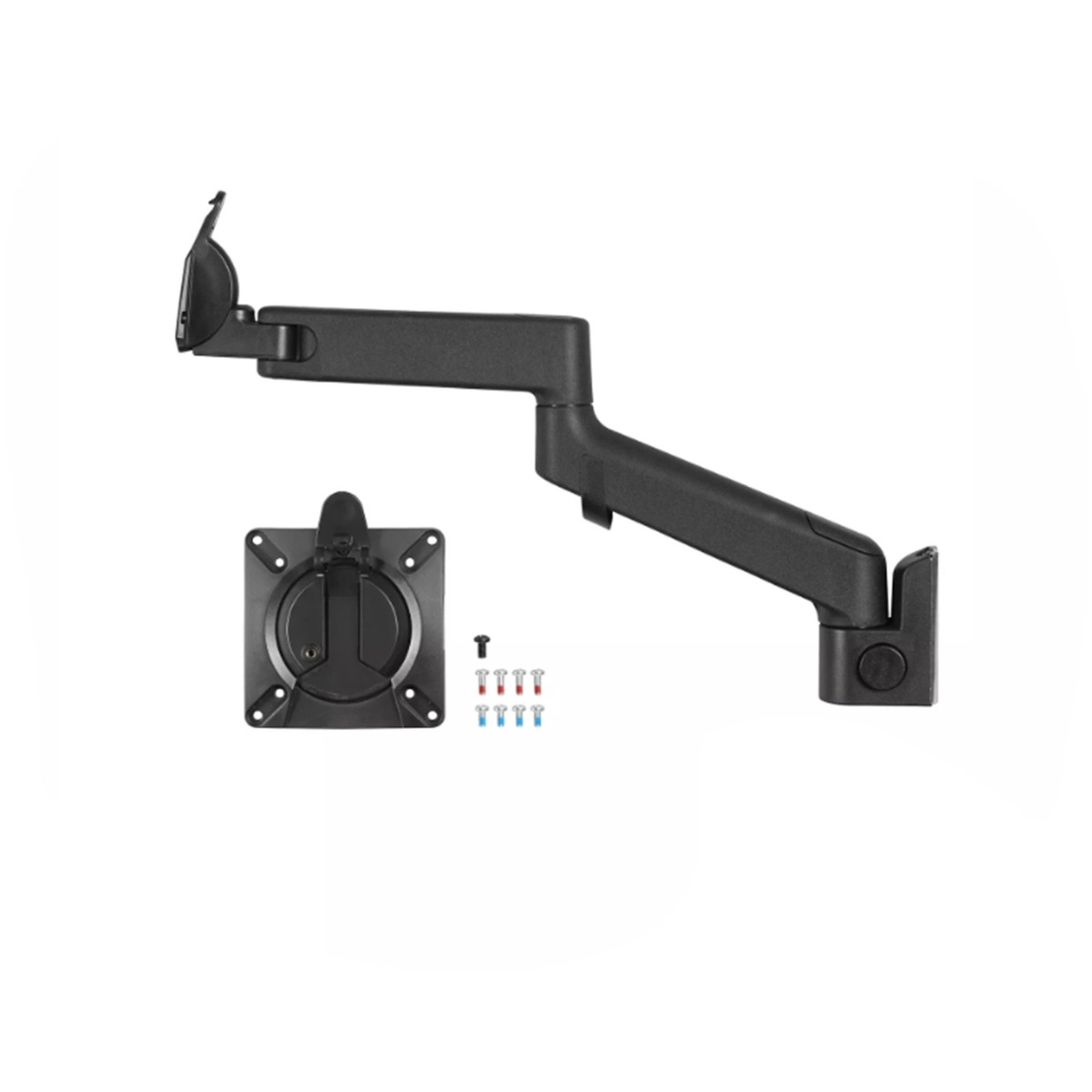 Colebrook Bosson Saunders Lima Single Arm Only - Without Stand - For Lima Dual Monitor Stand Setting - Black Tilt +80/-10 degrees Max Load 6.5kg - VESA 75 & 100mm - Quick release removable VESA mounting plates