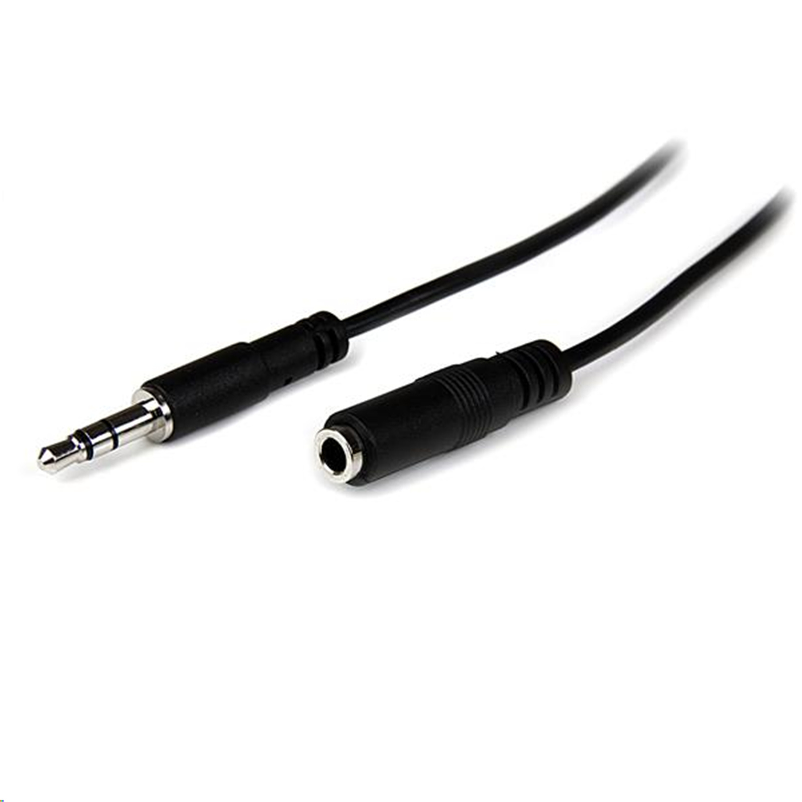 StarTech MU1MMFS 1m Slim 3.5mm Stereo Extension Cable M/F                                           