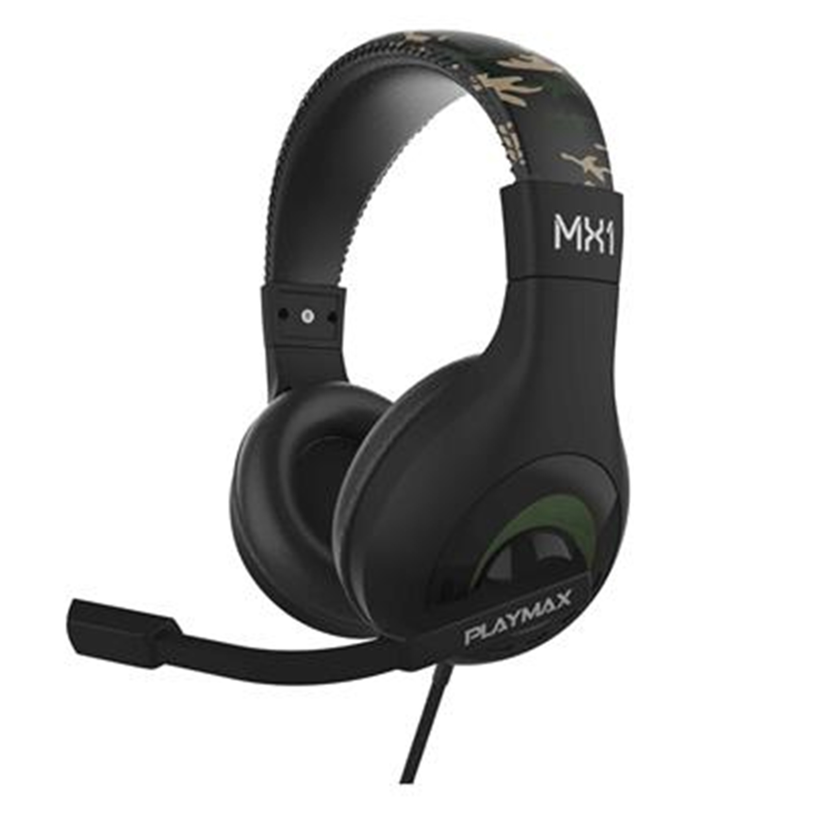 Playmax MX1 Universal Console Gaming Headset - Jugle Camo, Compatible with all major gaming consoles