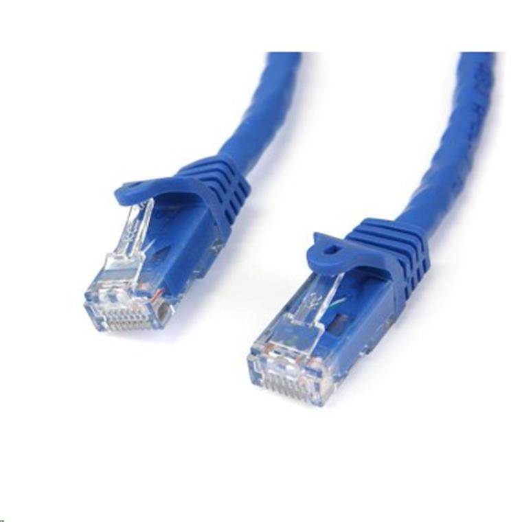 StarTech N6PATC1MBL 1m CAT6 Ethernet Cable - Blue CAT 6 Gigabit Ethernet Wire -650MHz 100W PoE++    