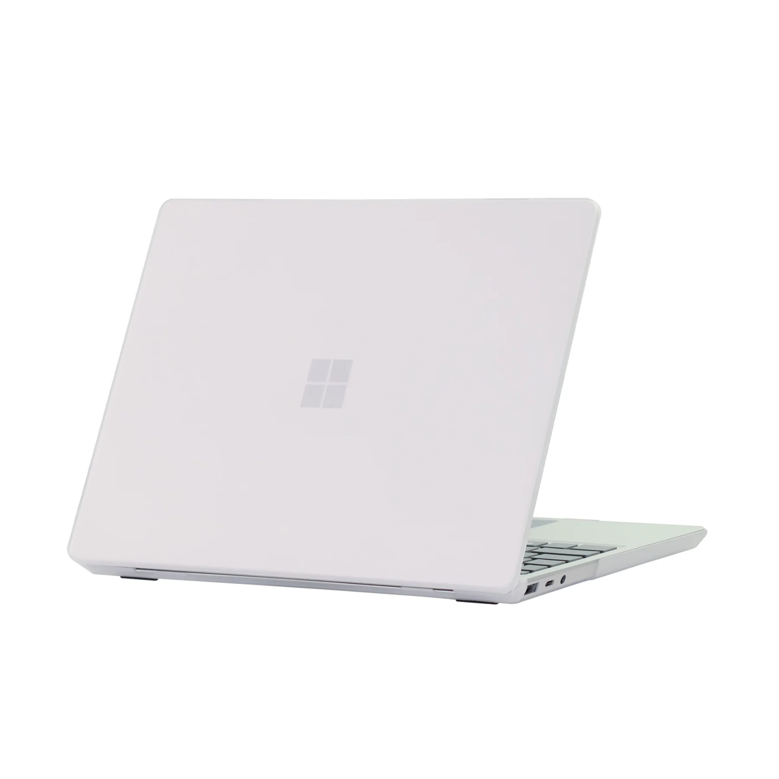 Matte Rubberized Hard Shell Case Cover - Matte White - For Microsoft Surface Laptop Go 1/2 12.4