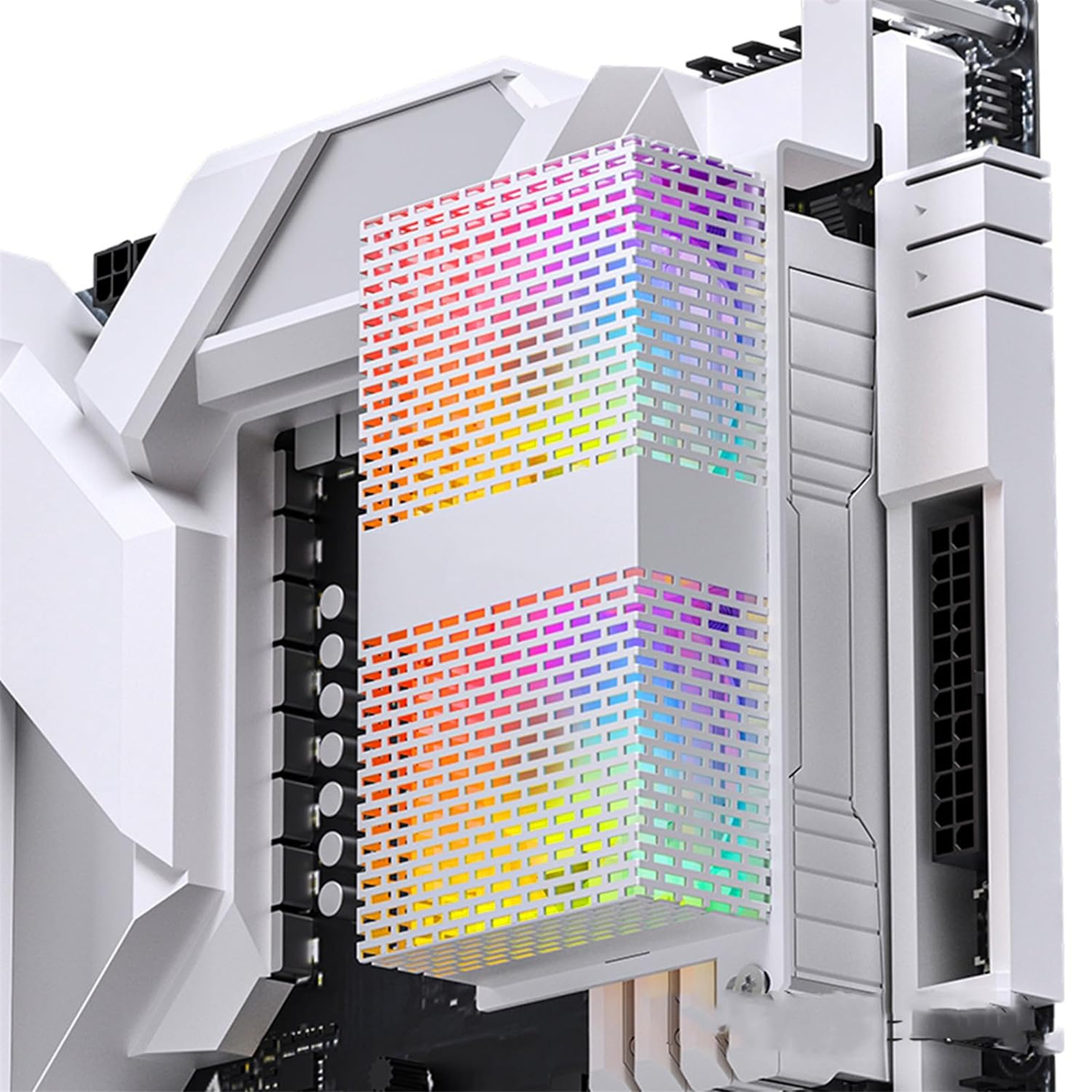 Jonsbo NF-1 ARGB White Active Memory Cooling Dual ARGB Fans