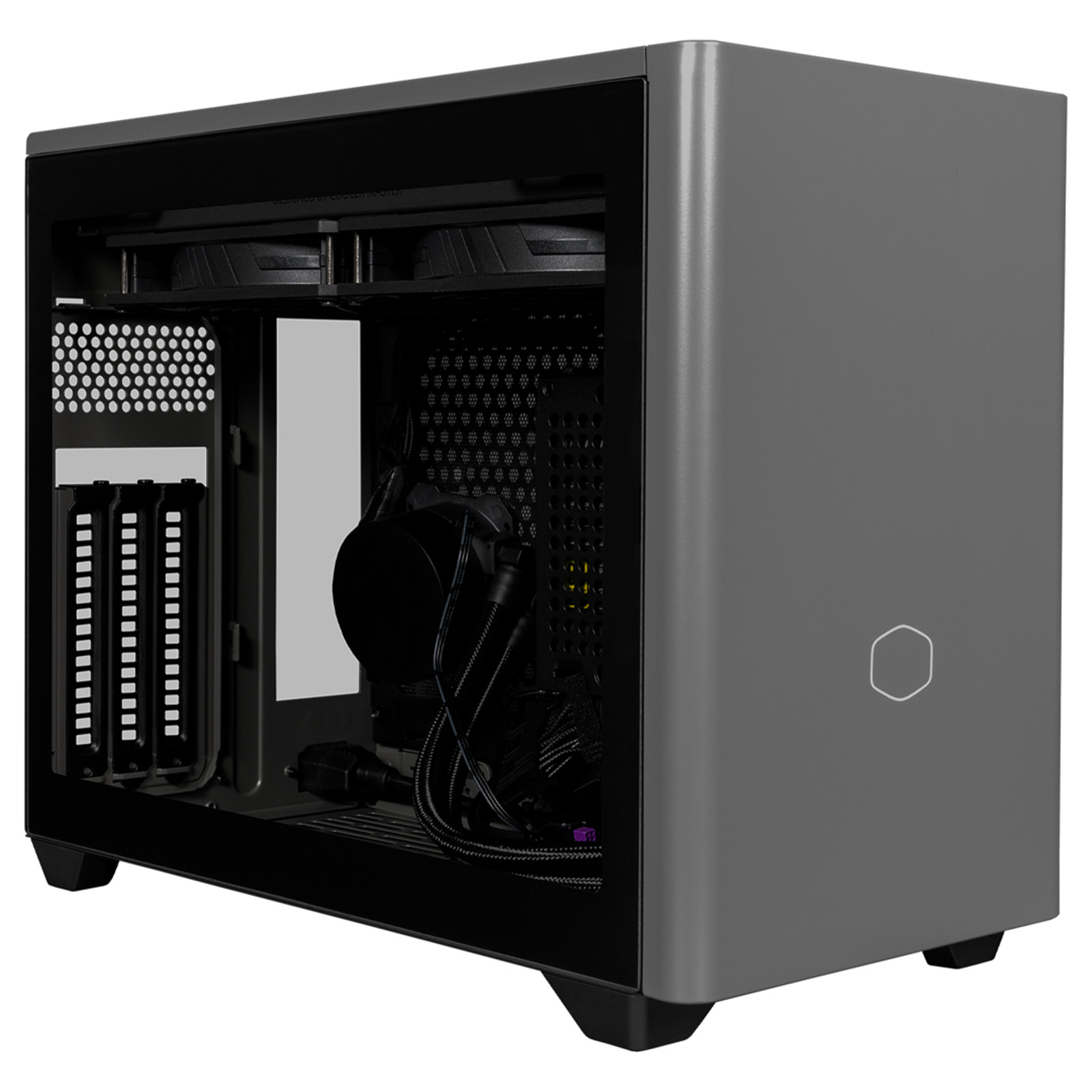 Cooler Master MasterCase NR200P MAX Mini ITX Gaming Case Black Support MINI ITX Form 1 x pre-installed 280mm AIO cooler With PCIE 4.0 GPU Riser 1 x pre-installed V850 SFX Gold 850W power supply Support VGA up to 336mm