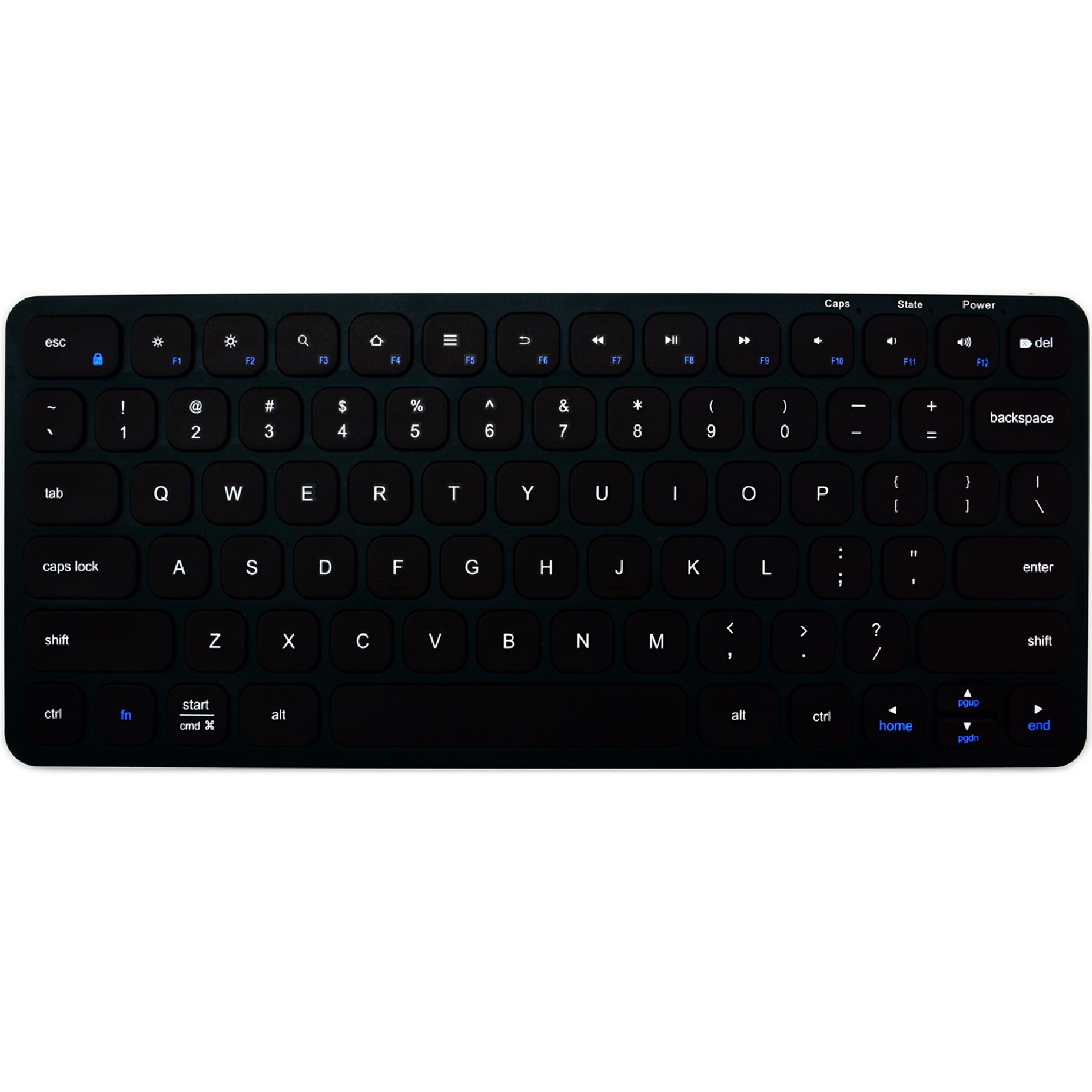 ERGOAPT OPC11CRF Compact Wireless ergonomic Keyboard w/Nano USB dongle with full sized keys an      