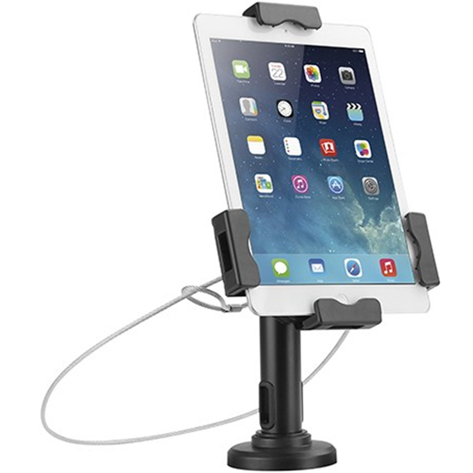 Brateck Lumi PAD21-02 Galaxy and most 7.9-10.5 tablets Theft Tablet Countertop Kiosk. Designed for Protecting tablets in Public. Desk Stand or Wall Mount. Suitable for iPad mini 1/2/3/4/air Galaxy and most 7.9 -10.5  tablets