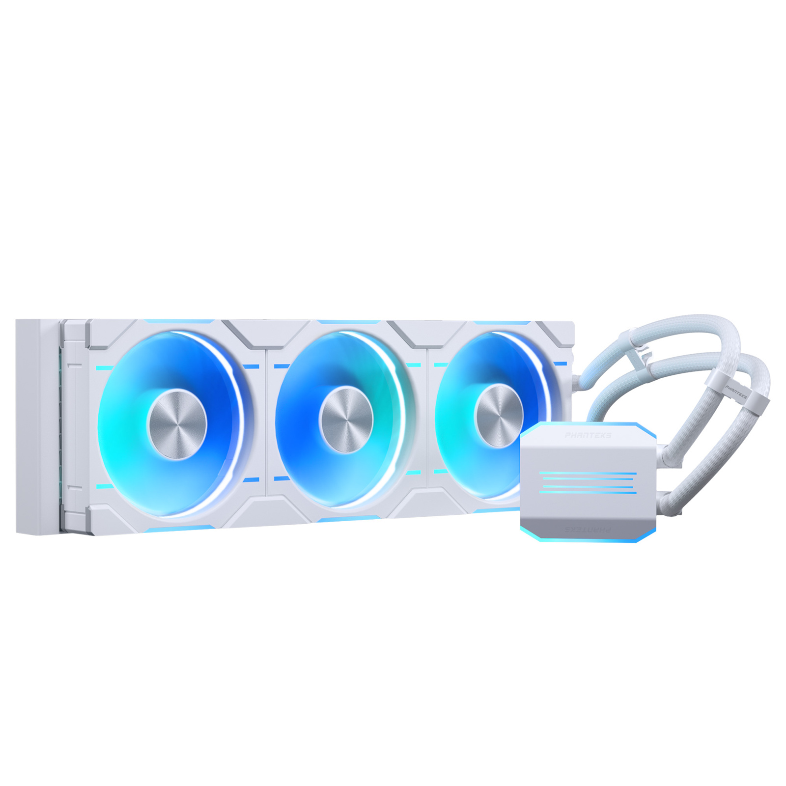 Phanteks Glacier One D30 White 360mm AiO Water Cooling Kit D-RGB Support Intel Socket LGA 1700 / 115X / 1200 / 2011 / 2011-3 / 2066 AMD Socket AM5 / AM4 / SP3 / sTRX4 / TR4 / sWRX8
