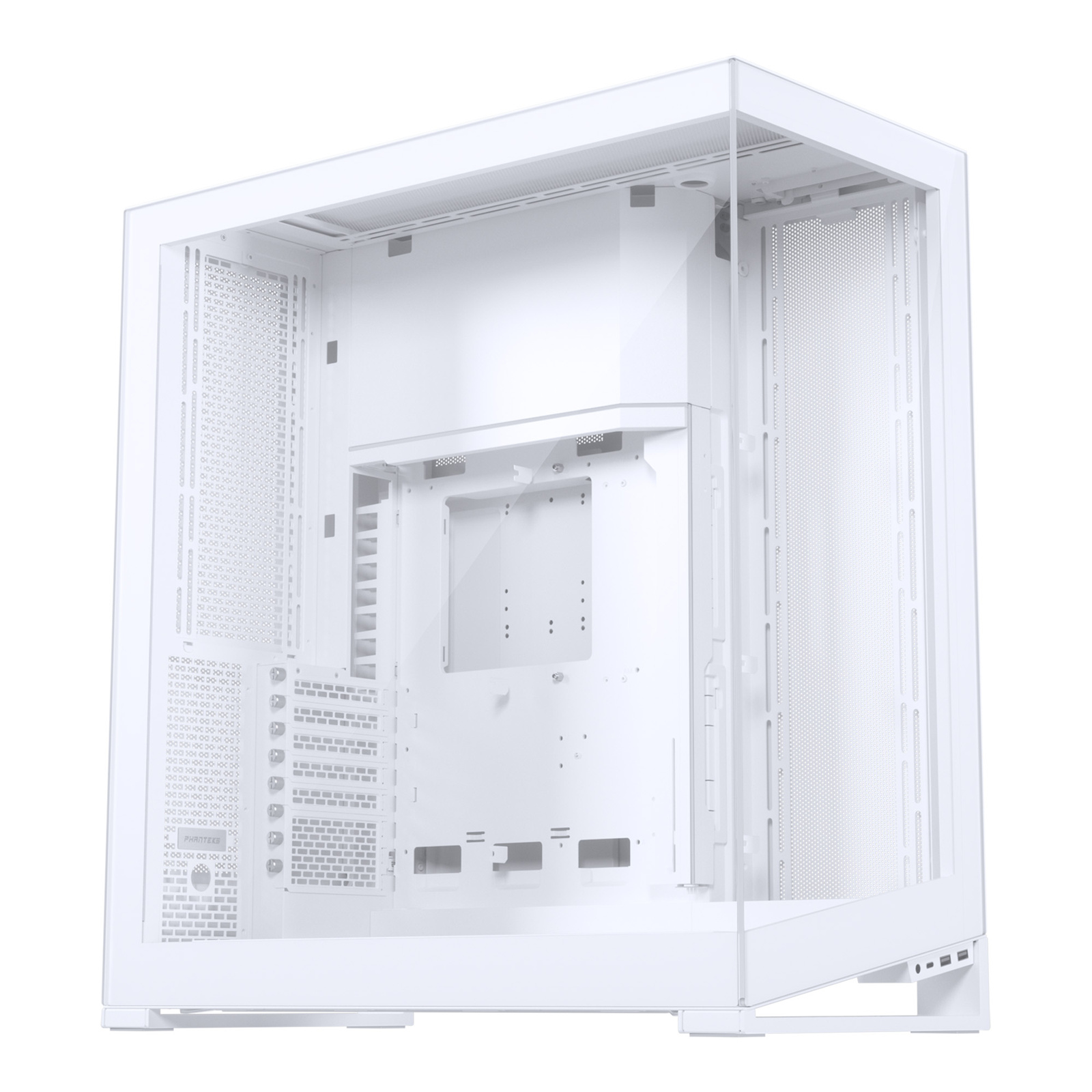 Phanteks NV Series NV9 Tempered Glass WindowDRGBFull Tower White CPU Cooling Supports Upto 205mm GPU Supports Upto 490mm 8x PCI Slot 420mm Radiator Supported Front I/O: 2x USB 1x Type C HD Audio.