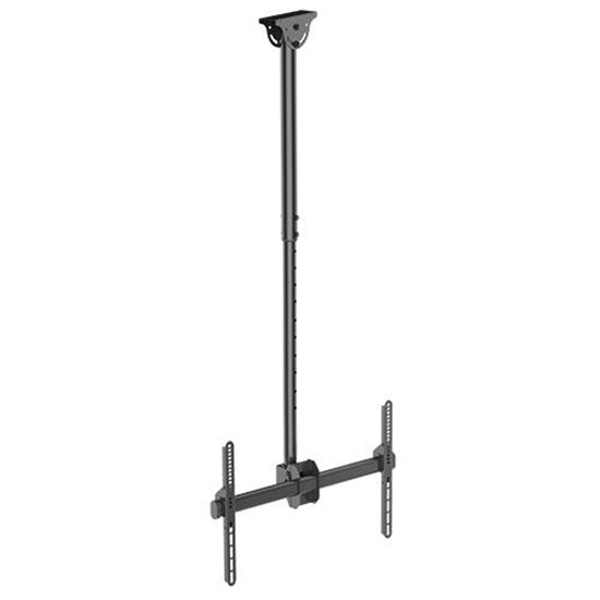 BRATECK 37''-70'' Ceiling Mount Bracket. Max Load: 50Kgs. VESA support up to: 600x400. Profile: 1060-1560mm. Hidden cable management. Colour: Slate black.