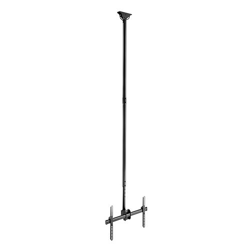 BRATECK 37''-70'' XL Ceiling Mount Bracket. Max Load: 50Kgs. VESA support up to: 600x400. Profile: 2500-3000mm. Hidden cable management. Colour: Slate black.