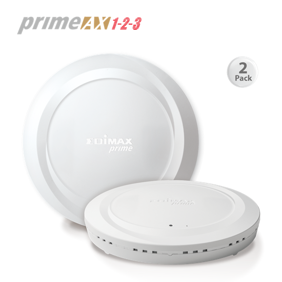 EDIMAX AX1800 Wi-Fi 6 Smart Managed Wi-Fi System. 1x Master (Controller Mode) 1x  Slave (Managed AP mode).  